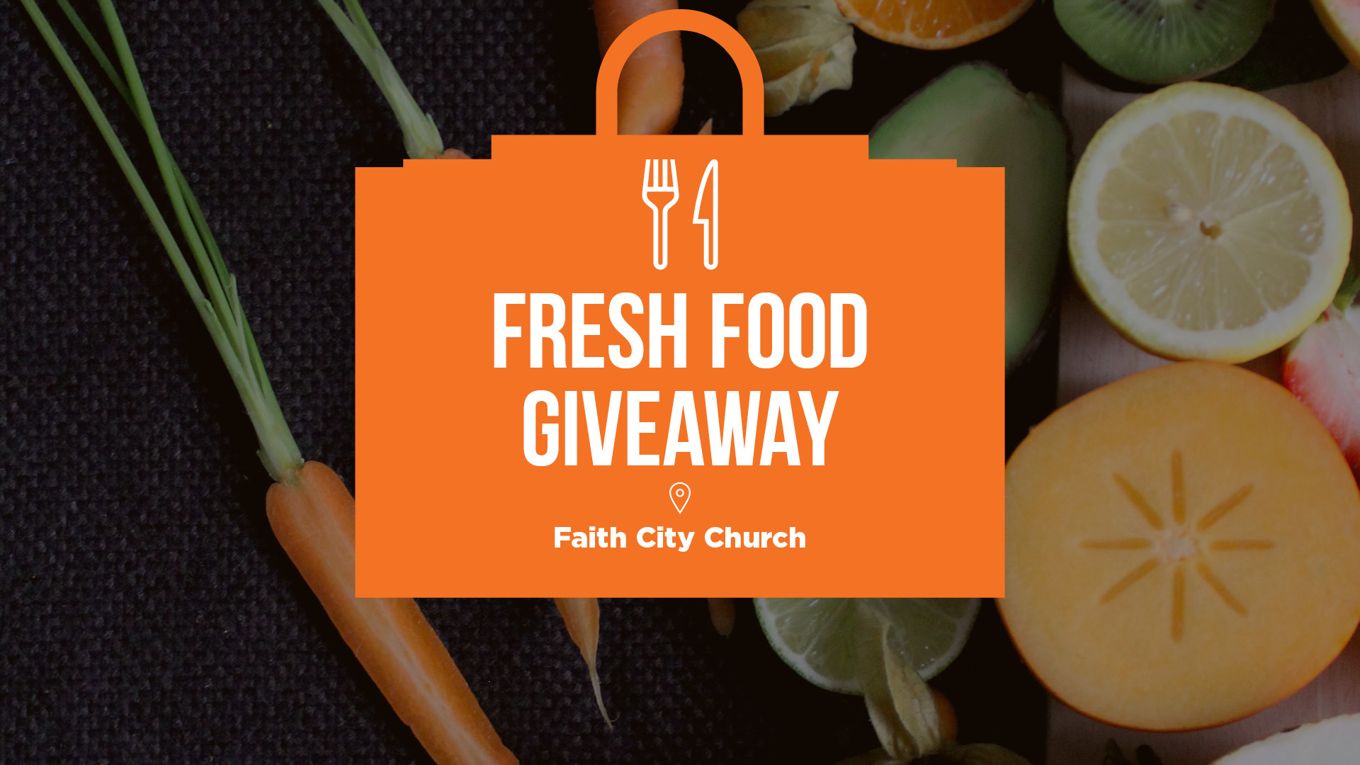 Food giveaway graphic