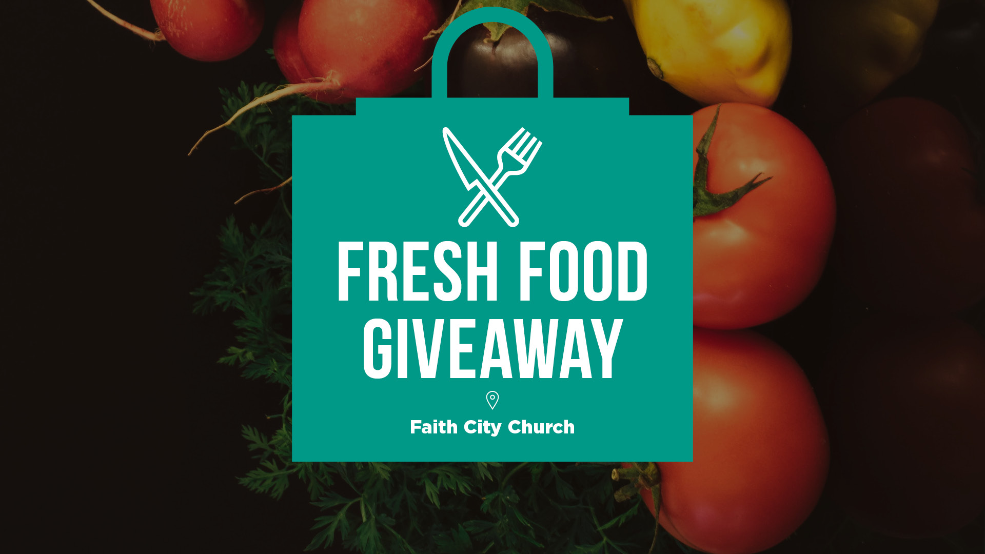 Food giveaway graphic