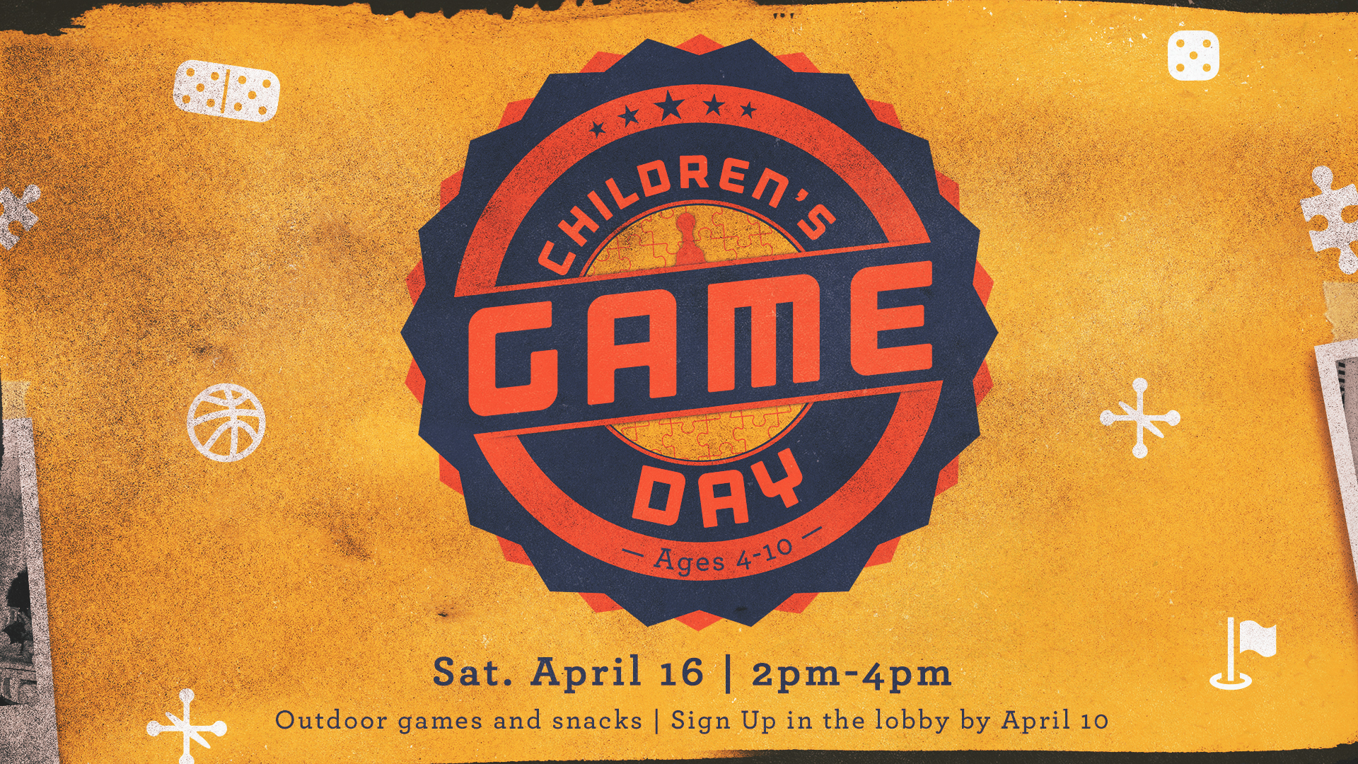 Children's Game Day graphic