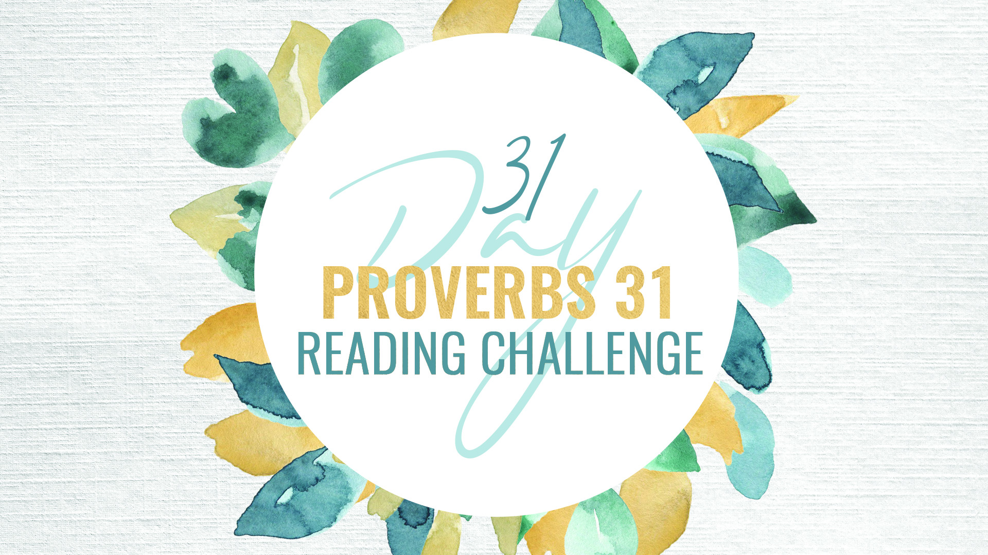 31 day Proverbs reading challenge graphic