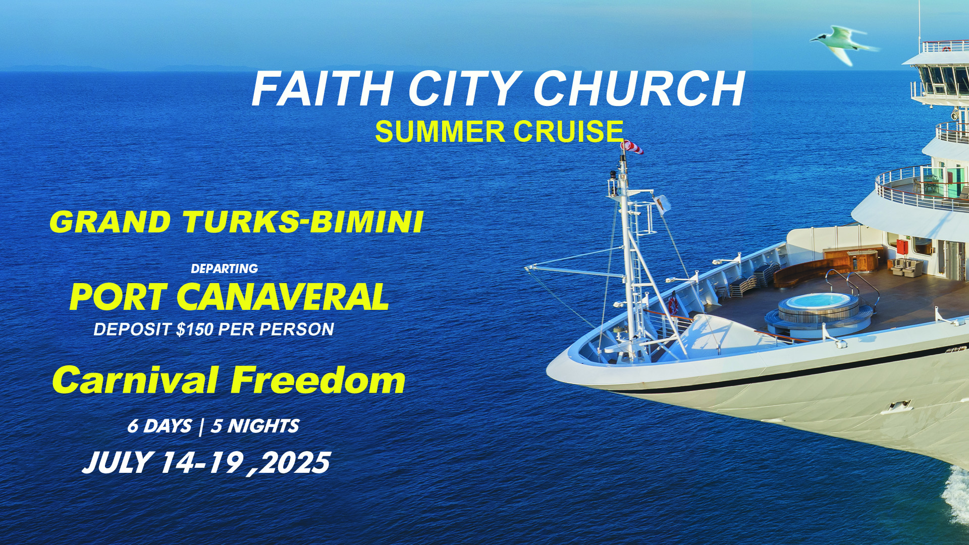 Faith City Cruise Graphic